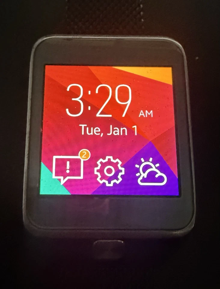 Samsung Gear 2 Smartwatch Android Model SM-R380 Silver With Camera Complete! - Image 4 of 4