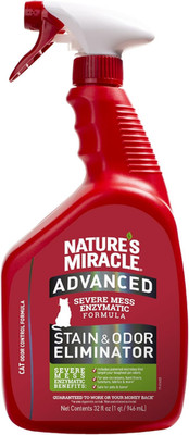Nature'S Miracle Advanced Cat Stain and Odor Eliminator Spray, Severe Mess Enzym