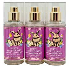 Bath & Body Works LOT 3 Travel Tutti Frutti Candy Fragrance Mist Spray 2.5 oz