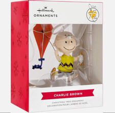 Hallmark Ornament - Peanuts Charlie Brown Flying Kite - New In Box