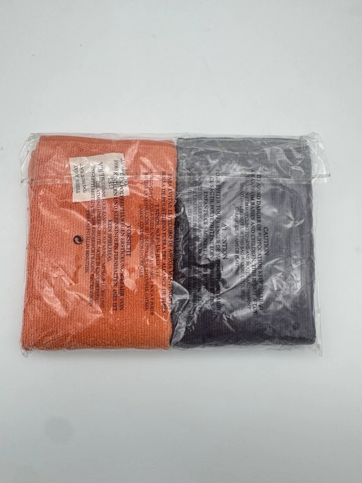 Избалованный шеф-повар микроволокна салфетка PA74 набор из 2 оранжевый и фиолетовый без ворса новый - Изображение 2 из 2