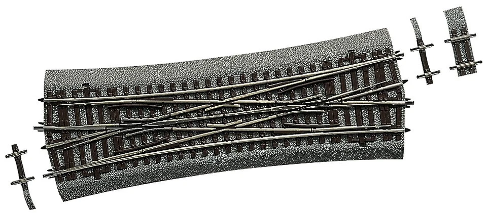 Roco H0 42595 Doppelkreuzungsweiche DKW15 - Roco Line Gleis mit Bettung 