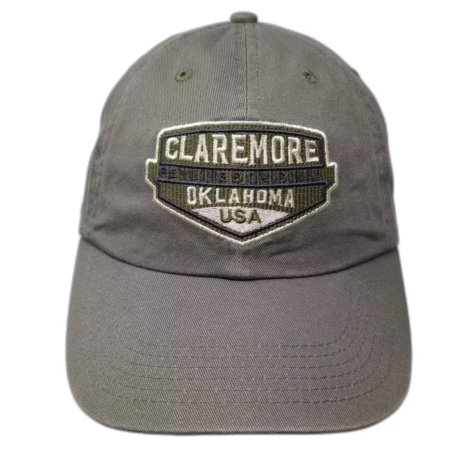 Claremore Oklahoma USA Souvenir Baseball Cap Green Slideback Adjustable Hat