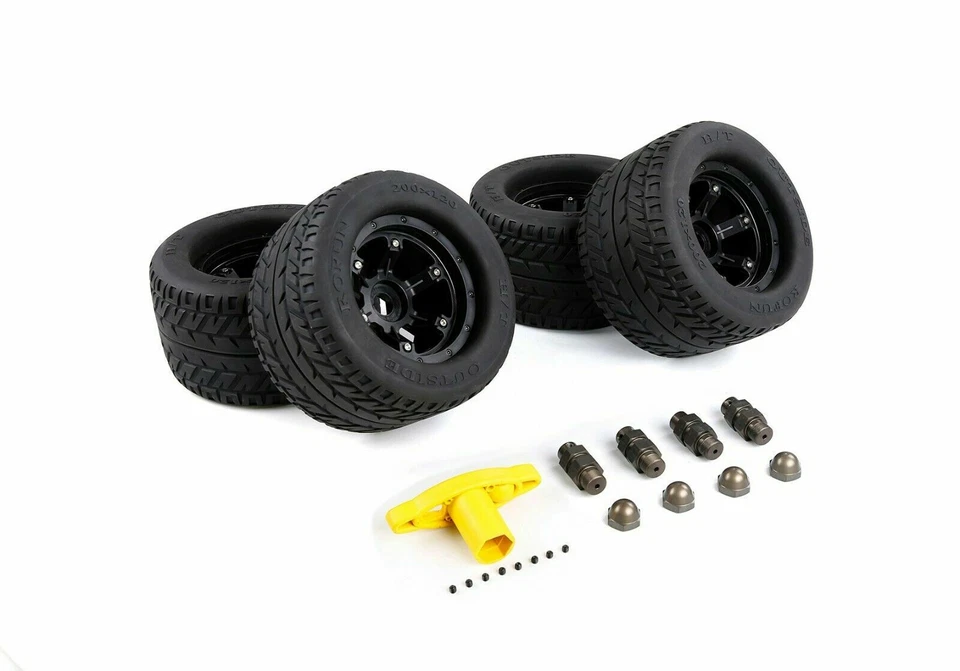 200*120MM on-road Wheel + wheel nut adapter for FG Rovan BM Big Monster truck - Image 3 of 3