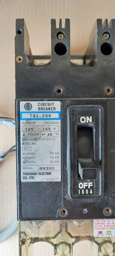 Interruttore automatico Terasaki Electric T0J-200 4 poli 125 - 160 A - Imagen 2 de 5