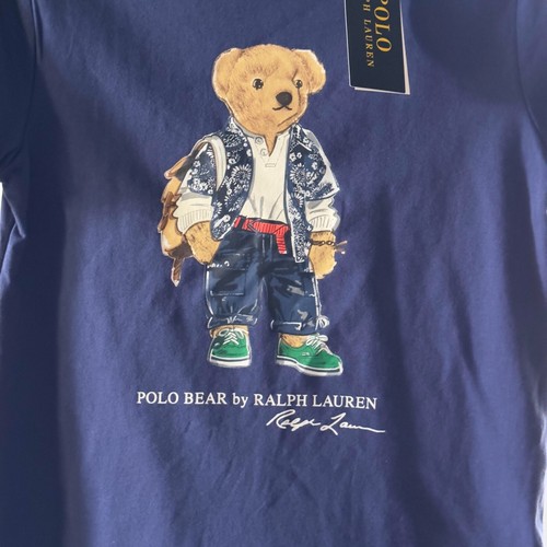 NWT Polo RALPH LAUREN BOYS BEAR SHIRT, 7,6 ,5 POLO BEAR T SHIRT JERSEY - Picture 4 of 6
