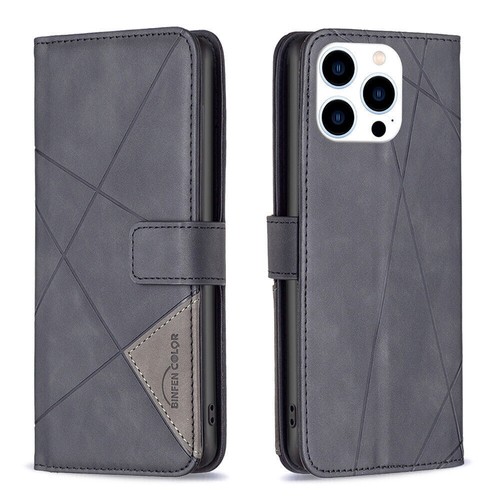 Lattice Textured Leather Wallet Phone Case For iPhone 16 Pro Max 15 14 13 12 11 - Picture 16 of 20