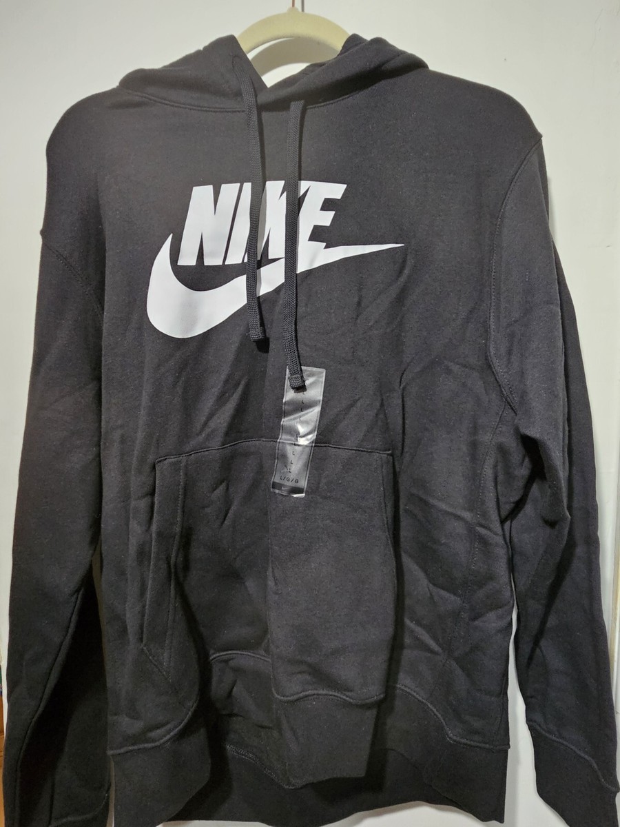 Nike Big Swoosh Logo Sweatshirt Hoodie L Mens Sportswear