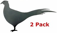 Pheasants Silhouettes .072" Thickness Plain Steel Metal Flat Solid Shapes 2 pk 