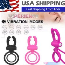 Men Penis Cock Ring Vibrator G-spot Dildo Stimulator Sex Toy For Couple Women