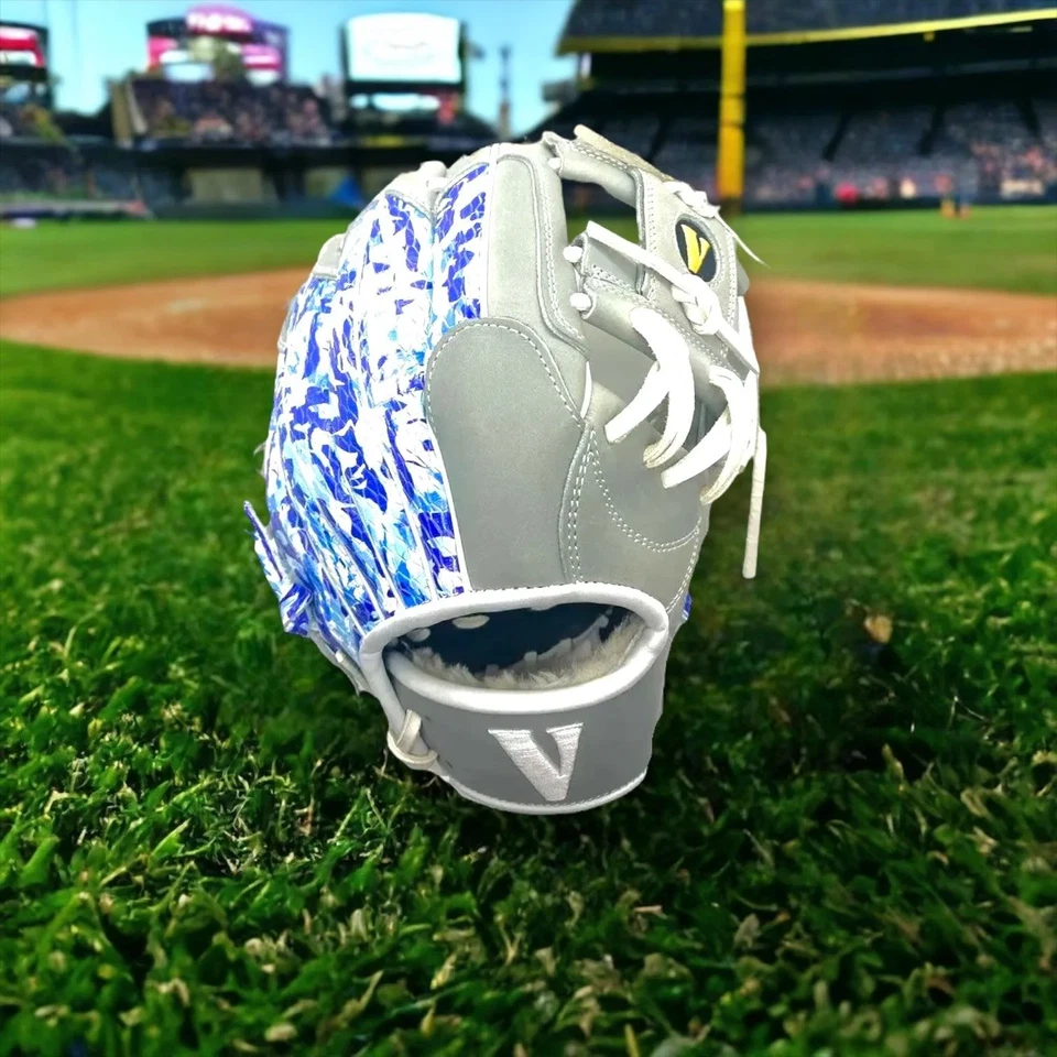 "Guante de piel de serpiente azul Vinci Optimus serie I-Web derecho 11,5"" pulgadas" Foto 2 de 4