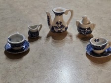 Mini Blue Willow Tea Set