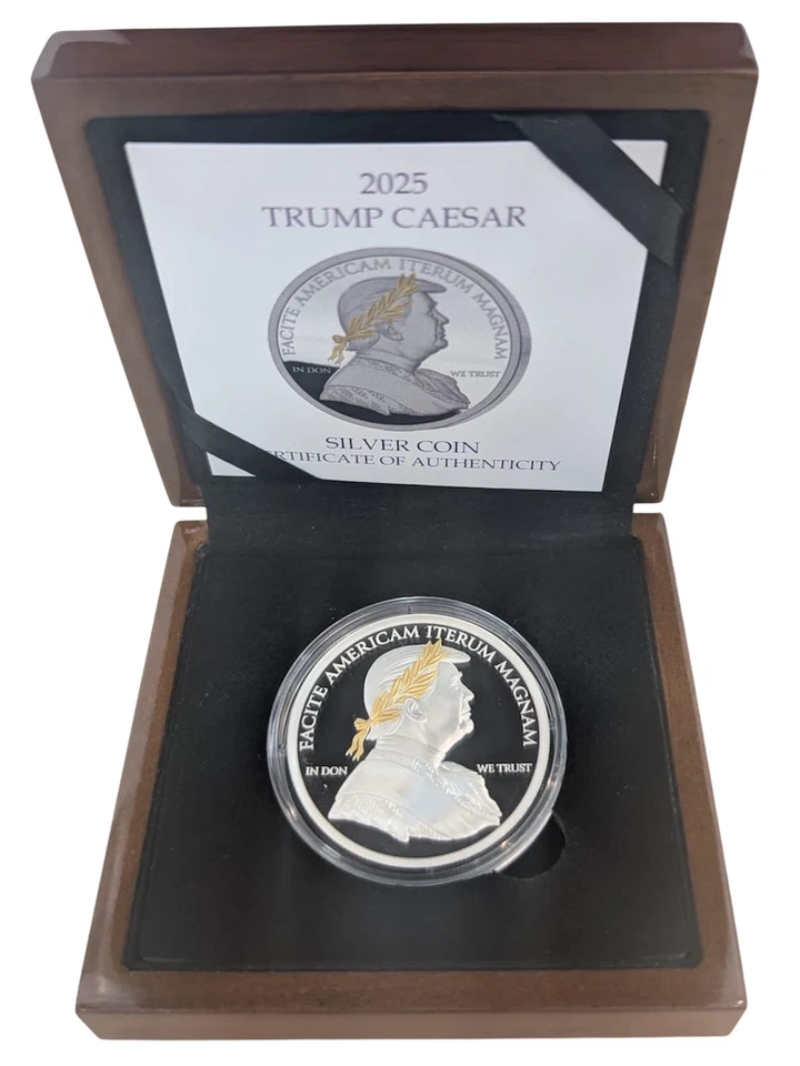 2025 Liberia Trump Caesar Proof 1 oz Silver Coin - 999 Mintage - Image 4 of 4