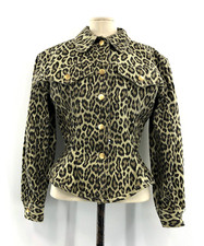 Rare Vintage 1989 Junior Jean Paul Gualtier Leopard Print Peplum Jacket 80s 90s