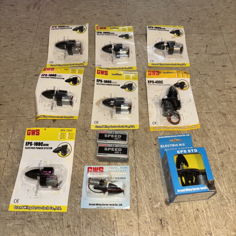 11 GWS Graupner Toy Airplane Electric Motor Power Systems