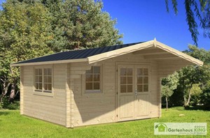70 mm Gartenhaus Enzo C1 70 Holzhaus 400x500 Blockhaus ...