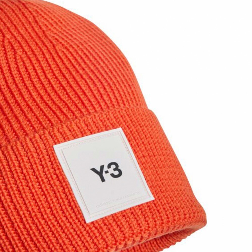 帽子 y-3 adidas yohji yamamoto beanie Y-3 Men's Square Label Beanie - Black | Coggles