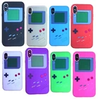 iPhone X / XS / 10S - Soft Rubber Silicone Skin Case Cover Gameboy Player System