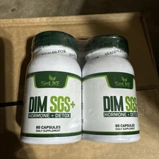2 Pack SimLIKE DIM SGS Hormone + Detox  Metabolism Not Biote. 120 Capsules. New