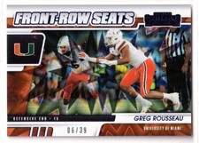 2021 Panini Contenders Draft Picks Draft Class Blue Explosion Greg Rousseau /39