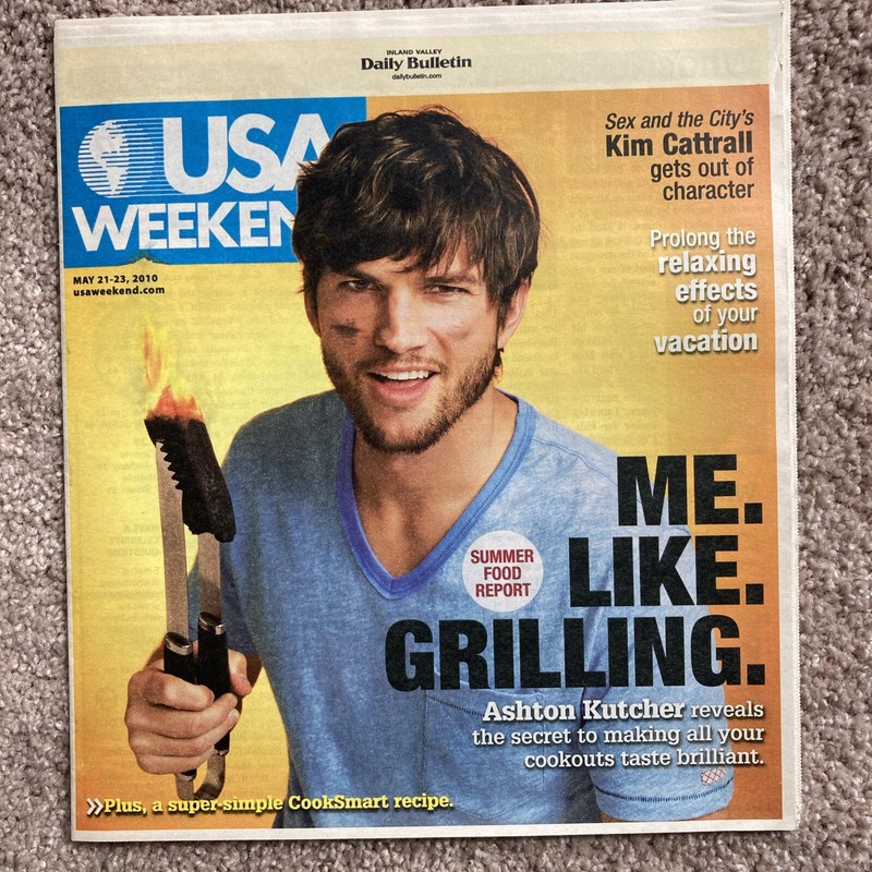 USA weekend magazine, May 21–23, 2010, cover: Ashton Kutcher