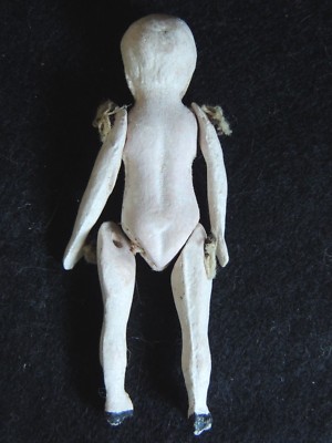 Ancienne Poupée Miniature Allemande - Mignonnette Bébé 8 Cm - Jumeau France