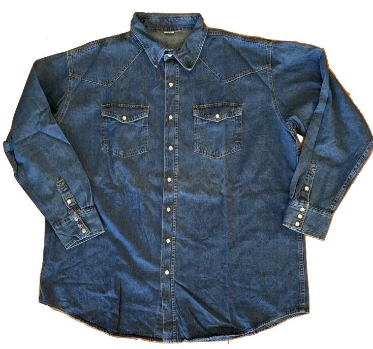 Ultimate Western Denim Shirt - Medium Wash