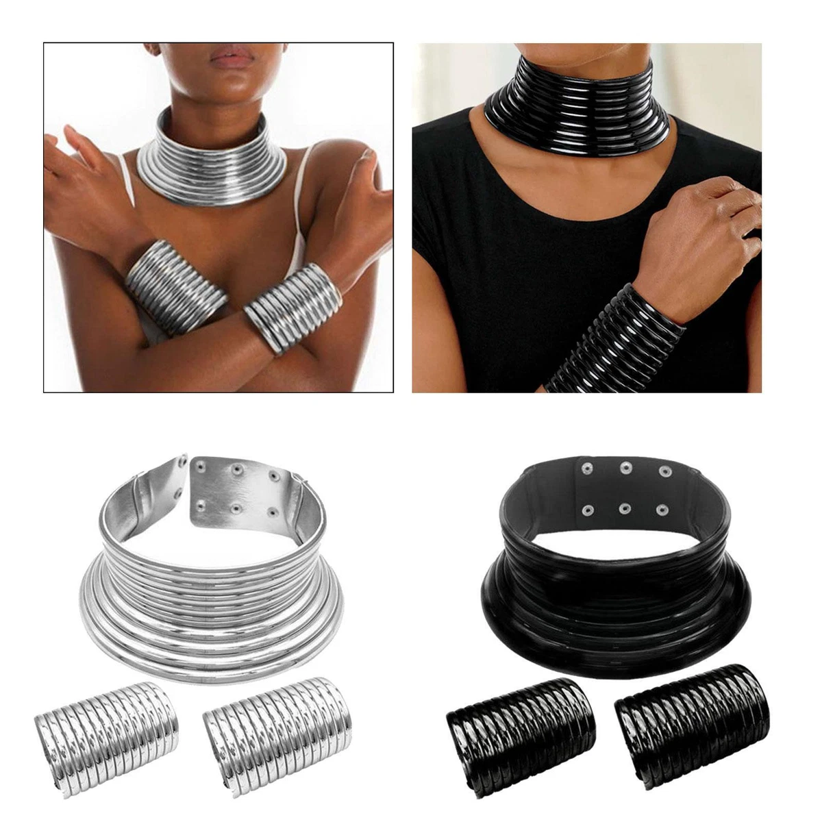 Bangle necklace deals choker