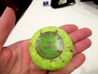 Etro Crystal Cruises soap, NIP, green wrapper