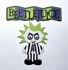 Beetlejuice Inspired Title Set. Scrapbook, Card Making Paper Piecing