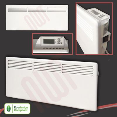 White Electric Panel Heater NOVA S 940mm(w) x 400mm(h) Slimline Efficent 2KW  799861540403 | eBay