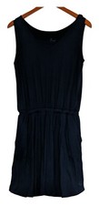 Cuddle Duds Flexwear Romper Tank Dress Sz S Navy Blue * SALE!