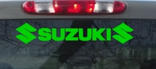Suzuki vinyl decal. 14 inch decal. Tank, body Window decal. Motorcycle Sticker.