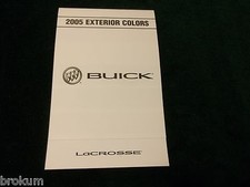 MINT 2005 BUICK EXTERIOR PAINT COLORS LACROSSE NEW (BOX 712)