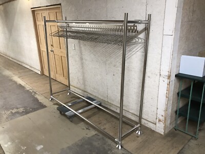 Palbam Class Gowning Rack 40 Hangers Laboratory/Cleanroom Stainless ...