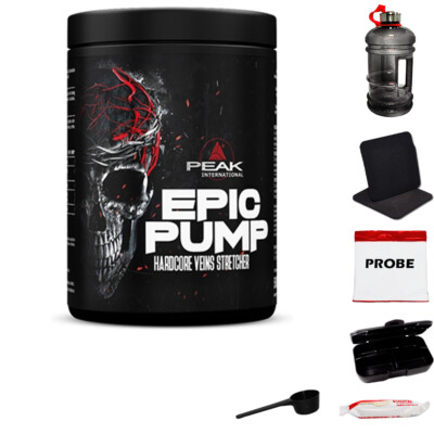 (53,78 EUR/kg) PEAK Epic Pump 500g Dose Citrullin Arginin AAKG Booster + Bonus