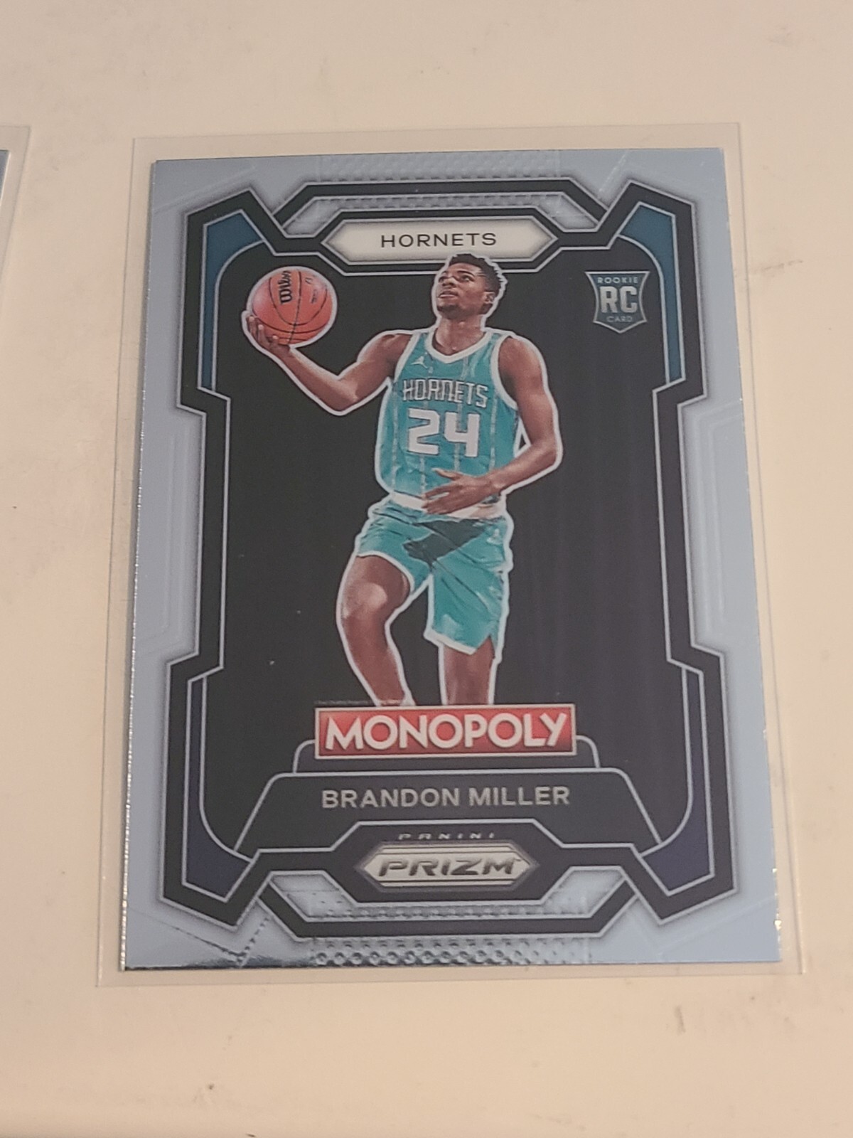 2023-24 Monopoly Prizm RC Rookie #15 Brandon Miller - Charlotte Hornets