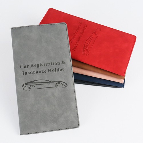 Car Insurance holder for registration card documents auto organizer PU Leather - Picture 3 of 18