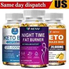 Keto BHB Diet Pills,Weight Loss,Fat Burner,Appetite Suppressant Supplement,Detox