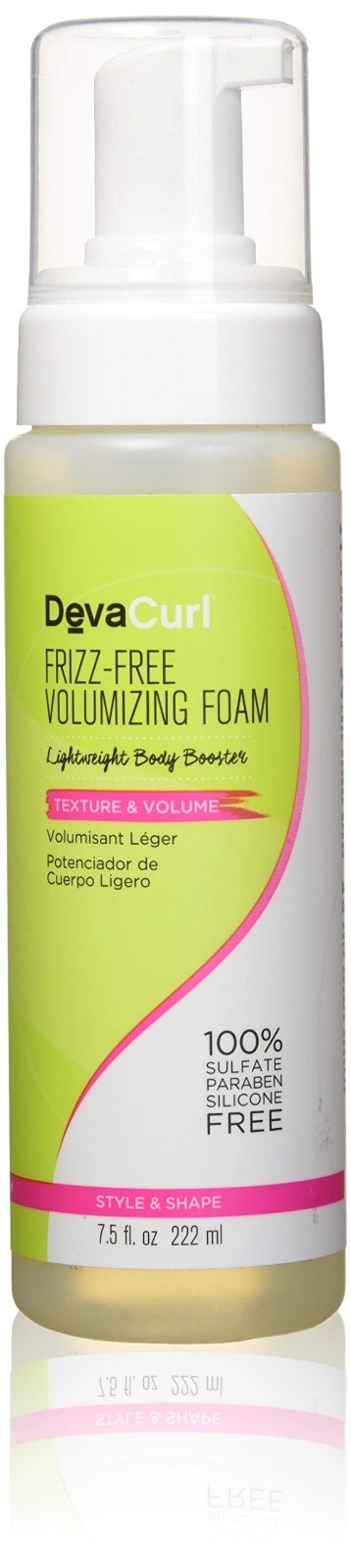 Devacurl Frizz-Free Пенка для придания объема, легкий бустер для тела, 7,5 унций