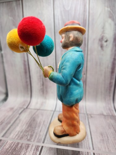 EMMETT KELLY JR. 5.5" PORCELAIN HOBO CLOWN WITH BALLOONS FIGURINE FLAMBRO #9770 - Picture 9 of 11