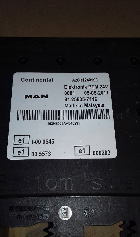 MAN TGX TGS PTM Control Unit 81258057116 81.25805-7116 | eBay