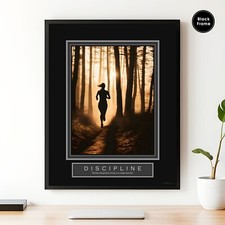 Motivational Poster, Discipline, Motivational Wall Art, Motivational Quotes