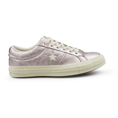 Perth hueco Tom Audreath Entrenadores para mujer Converse One Star Buey cuero metálico rosa óxido  nuevos a la venta | eBay