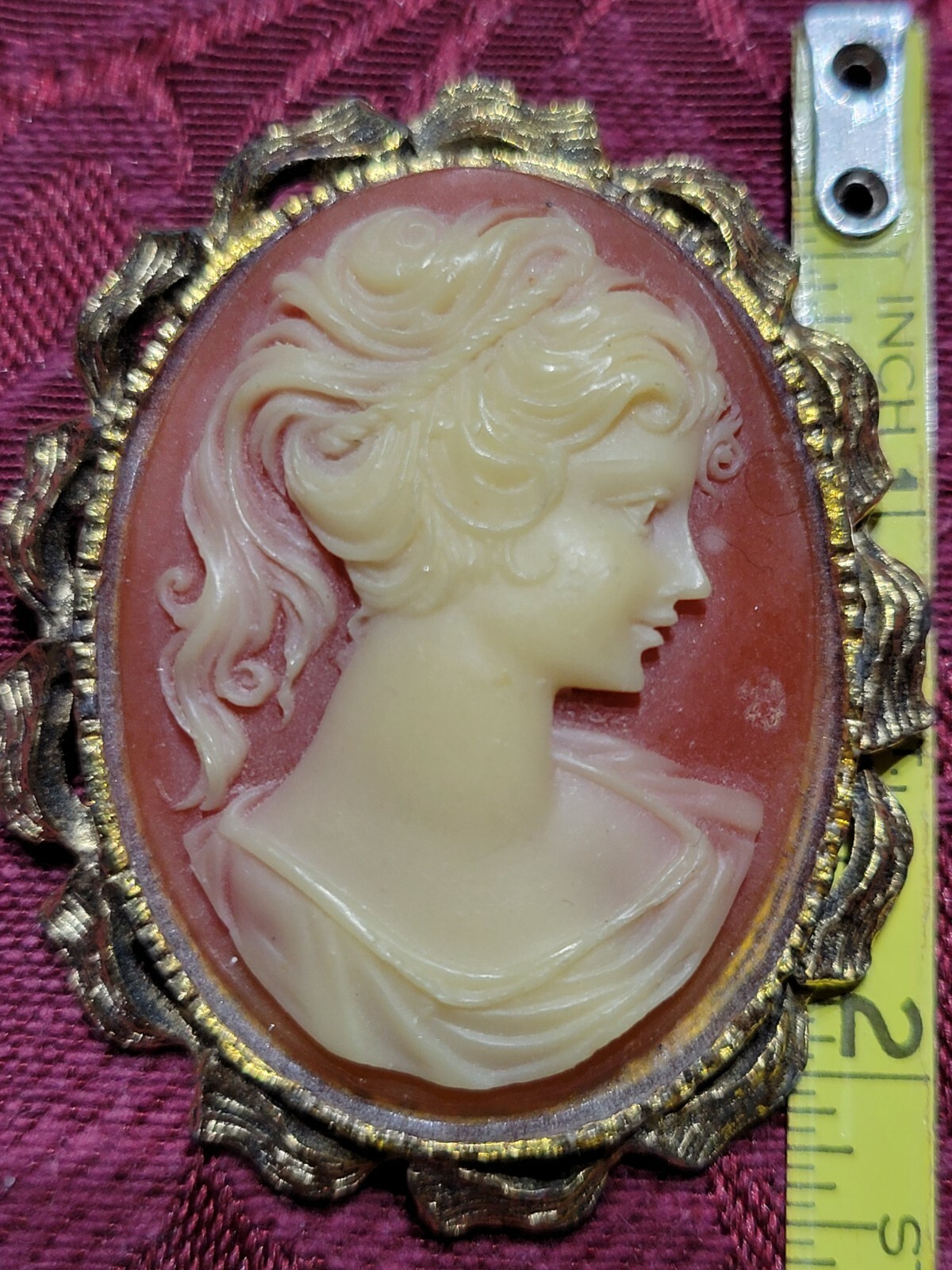 Victorian Lady Vintage Brooch And Pendant Gem