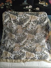 CEJON Big Abstract Animal Print Silky Polyester Classic Scarf 41 x 38" MSRP $36