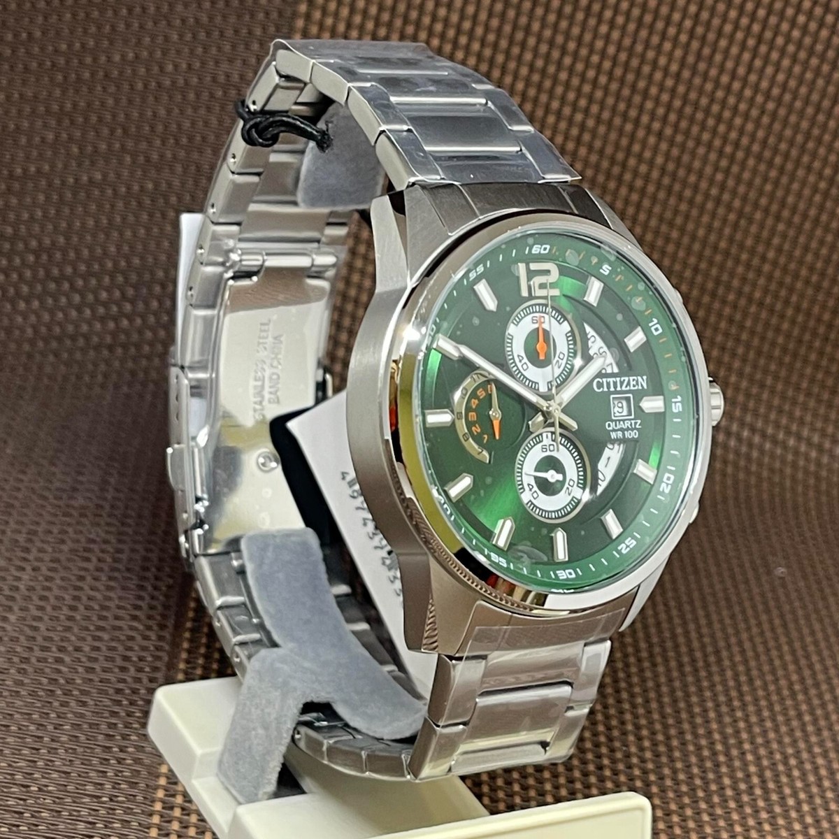 Citizen AN3690-56X Chronograph Green Dial Stainless Steel