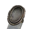 E. KEE NAVAJO 925 Silver  Vintage Chiseled Border Band Ring Sz 6  RG19950