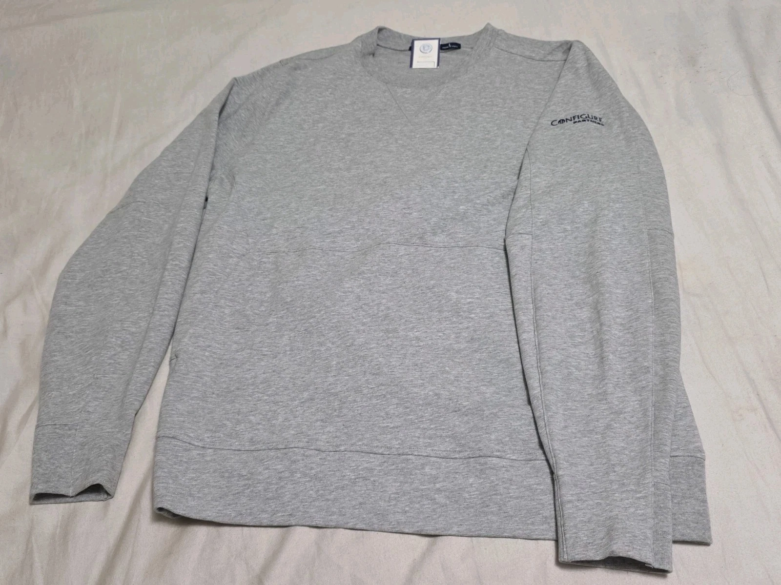 NEW B. Draddy Russ Crewneck Embroidered French Terry Pullover Sweatshirt Large  image 9