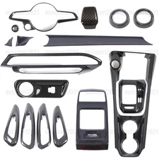 Real Dry Carbon Fiber Interior Center Console trim Kit For Alfa Romeo Tonale 23+